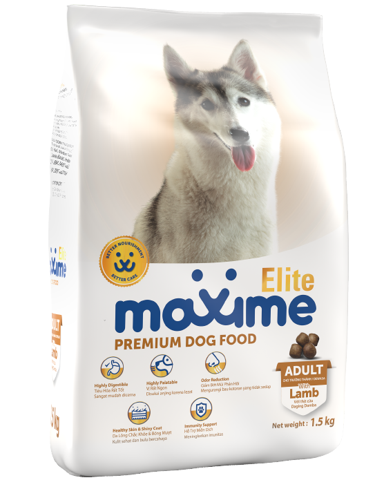 Maxime Elite Premium Dog Food – Adult – Lamb Flavor