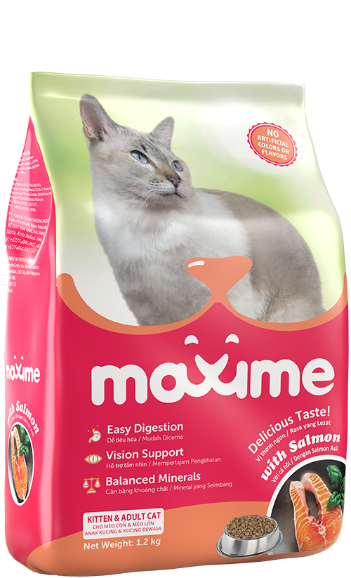 Maxime Cat Food - Kitten & Adult - Salmon Flavor