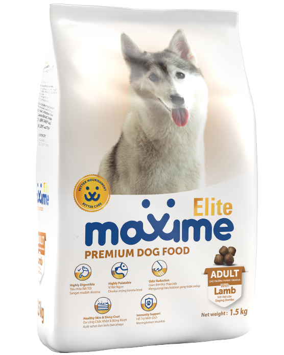 Maxime Elite Premium Dog Food - Adult - Lamb Flavor