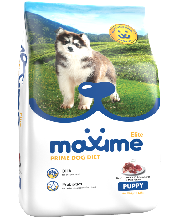 Maxime Elite Dog Food Puppy – Beef, Lamb, Chicken Liver & Milk Flavor